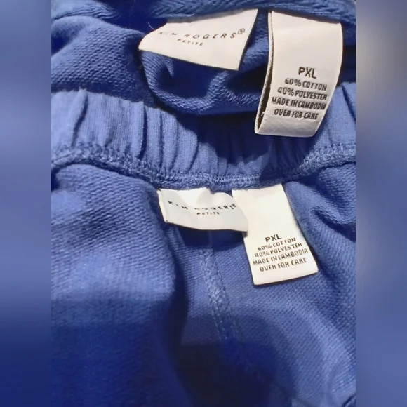 Kim Rogers 2 Pc Vintage Zip Hoodie Embroidered Floral Pant Suit - Picture 4 of 4